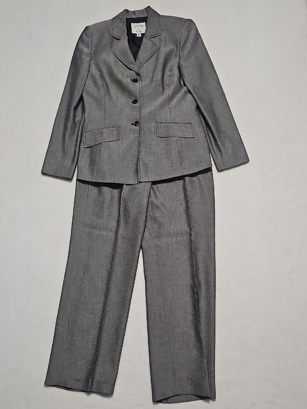 Le‎ Suit Gray Pinstripe Women's Blazer & Trousers Set